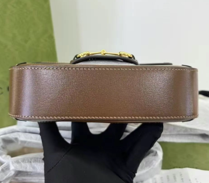 Gucci GG Supreme Horsebit 1955 Mini Rounded Shoulder Bag - Image 4