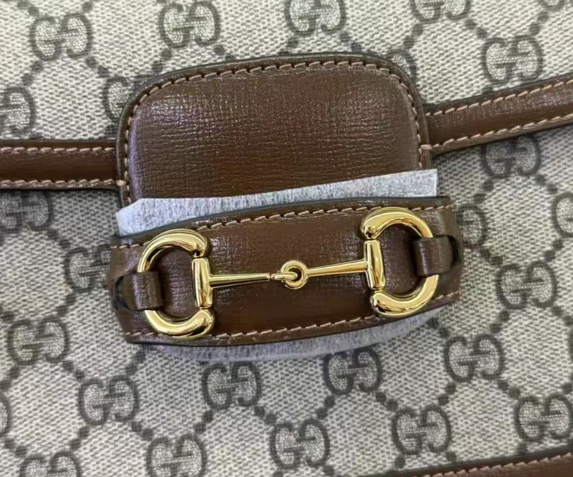 Gucci GG Supreme Horsebit 1955 Mini Rounded Shoulder Bag - Image 5